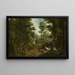 Jacht op de everzwijn - Peter Jacob Horemans — ingelijst kunstwerk aan de muur