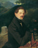 Portret van een man in een landschap - Peter Johann Nepomuk Geiger — weergave van het kunstwerk