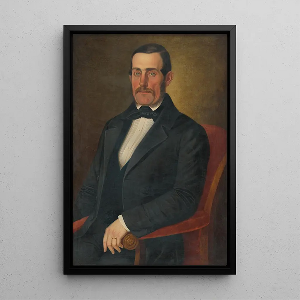 Portrait of Samuel Ball - Peter Michal Bohúň — framed artwork on a wall
