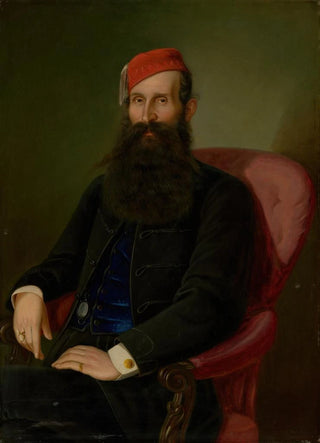 Peter Michal Boh - Portrait of a Man in a Fez Portrait of Koloman Kubny.webp