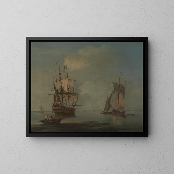 A Calm Evening - Peter Monamy — framed artwork on a wall