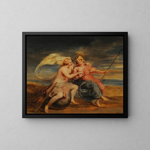van de Allegorie van Fortuna en de deugd - Peter Paul Rubens — ingelijst kunstwerk aan de muur