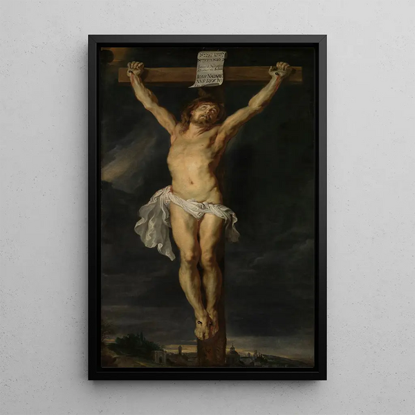 Christus aan het kruis - Peter Paul Rubens — ingelijst kunstwerk aan de muur