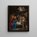 L'Aanbidding der herders - Peter Paul Rubens — ingelijst kunstwerk aan de muur