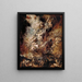 De val van de verdoemden - Peter Paul Rubens — ingelijst kunstwerk aan de muur