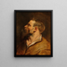 Gezicht van een bebaarde man - Peter Paul Rubens — ingelijst kunstwerk aan de muur
