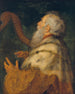 De koning David die op de harp speelt - Peter Paul Rubens — weergave van het kunstwerk