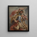 Minerve die de onwetendheid overtreft - Peter Paul Rubens — ingelijst kunstwerk aan de muur