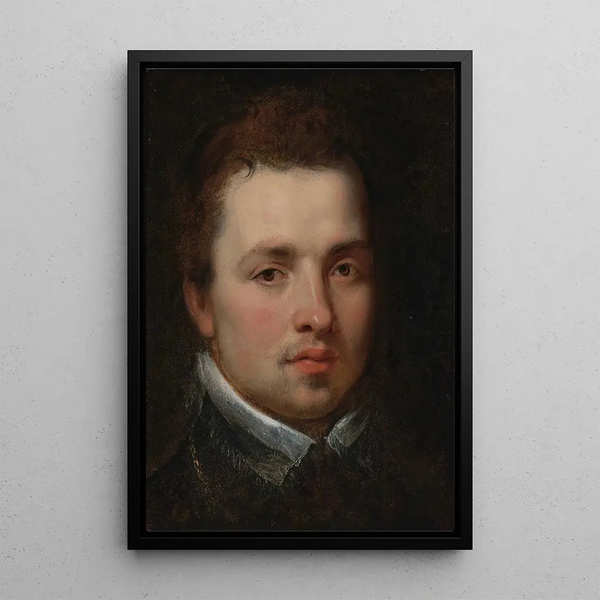 Portret van een jonge man - Peter Paul Rubens — ingelijst kunstwerk aan de muur