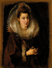 Portret van een jonge vrouw - Peter Paul Rubens — weergave van het kunstwerk