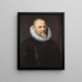 Portret van Jan I Moretus - Peter Paul Rubens — ingelijst kunstwerk aan de muur