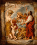 De Israëlieten verzamelen manna in de woestijn - Peter Paul Rubens — weergave van het kunstwerk
