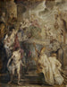 Het mystieke huwelijk van Sint Catharina, schets in kleur voor het altaar van de kerk van de Augustijnse Vaders in Antwerpen - Peter Paul Rubens — weergave van het kunstwerk