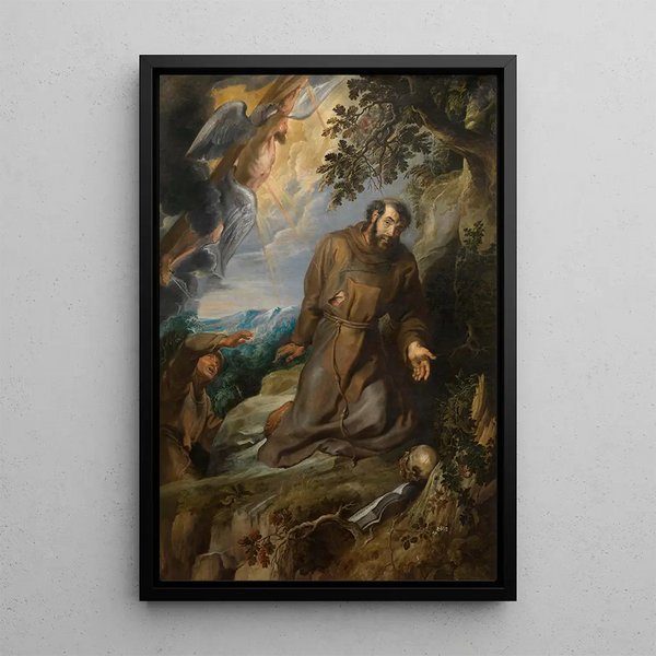 La Stigmatisation de Saint François d'Assise - Peter Paul Rubens — ingelijst kunstwerk aan de muur