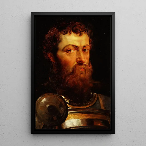 Guerrier - Peter Paul Rubens — ingelijst kunstwerk aan de muur
