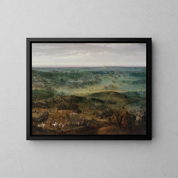 The Battle of Nördlingen - Peter Snayers — framed artwork on a wall