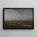 Het racecircuit in Newmarket, Cambridgeshire, voorbereidingen voor de King's Plate - Peter Tillemans — ingelijst kunstwerk aan de muur