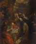 De ruzie van Sint Catharina van Alexandrië met de vijftig filosofen - Peter Ykens — weergave van het kunstwerk