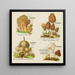 Kleine atlas van paddenstoelen Schilderij Pl 2 - Delachaux Niestlé — ingelijst kunstwerk aan de muur