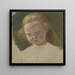 Little girl with long hair - Jakob Becker — framed artwork on a wall