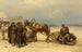 Aan de deuren - Petr Petrovich Sokolov — weergave van het kunstwerk