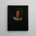 Portret van een onbekende man - Petrus Schotanus Sterringa — ingelijst kunstwerk aan de muur