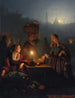 Koop fruit en groenten op de nachtmarkt - Petrus van Schendel — weergave van het kunstwerk