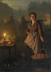 Marché à la chandelle - Petrus van Schendel — weergave van het kunstwerk