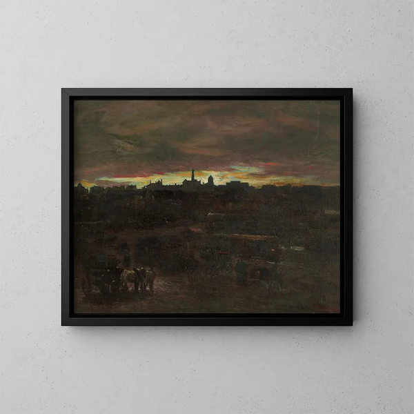 Circular Quay, Sydney - Petrus van der Velden — framed artwork on a wall