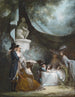 Maatschappij onder een tent in het park - Philibert-Louis Debucourt — weergave van het kunstwerk