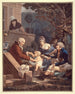 De vaderlijke geneugten - Philibert-Louis Debucourt — weergave van het kunstwerk