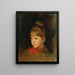 van een blond meisje met een rood strikje - Philip Alexius de László — ingelijst kunstwerk aan de muur