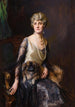 Portret van mevrouw Frederick L Pratt née Miss Jeannie Williams - Philip Alexius de László — weergave van het kunstwerk