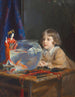 van John de László en een vissenkom - Philip Alexius de László — weergave van het kunstwerk