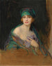 portret van prinses Ruspoli, hertogin van Gramont - Philip Alexius de László — weergave van het kunstwerk