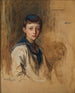 Portret van Frederik August Graf zu Rantzau 1895-1945 kind in zeemanskostuum - Philip Alexius de László — weergave van het kunstwerk