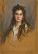 Portret van prinses Nina Georgievna 1901-1974 - Philip Alexius de László — weergave van het kunstwerk