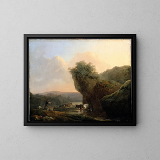 Philip James de Loutherbourg - Landscape with Cattle.webp