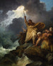 De vernietiging van het leger van de farao - Philip James de Loutherbourg — weergave van het kunstwerk