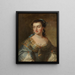 Portret van Marie-Thérèse Borrekens - Philip Joseph Tassaert — ingelijst kunstwerk aan de muur