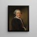 portret van Franciscus Joannes Moretus - Philip Joseph Tassaert — ingelijst kunstwerk aan de muur