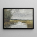 Prairie met gracht in het midden - Philip Zilcken — ingelijst kunstwerk aan de muur