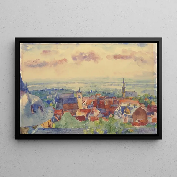 View of Kronberg - Philipp Franck — framed artwork on a wall