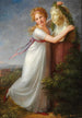Ida Brun couronnant de fleurs le buste de sa mère - Philipp Friedrich von Hetsch — weergave van het kunstwerk