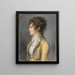 Portrait of a young woman with a belt on the left - Philipp Jakob Becker — framed artwork on a wall