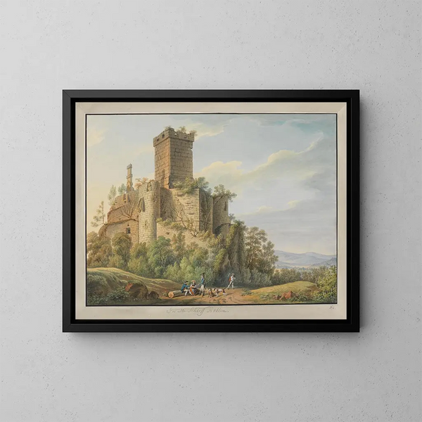 Château de Rötteln near Lörrach - Philipp Jakob Becker — framed artwork on a wall
