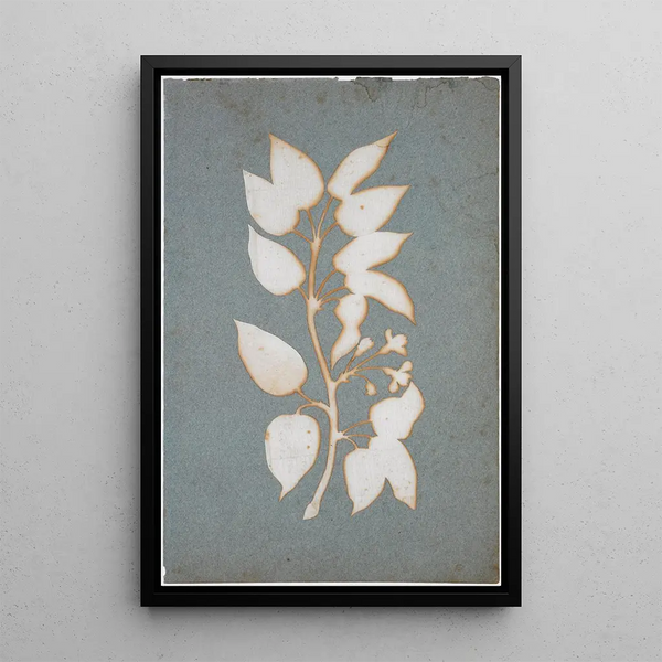 Branch of Flowers - Philipp Otto Runge — framed artwork on a wall