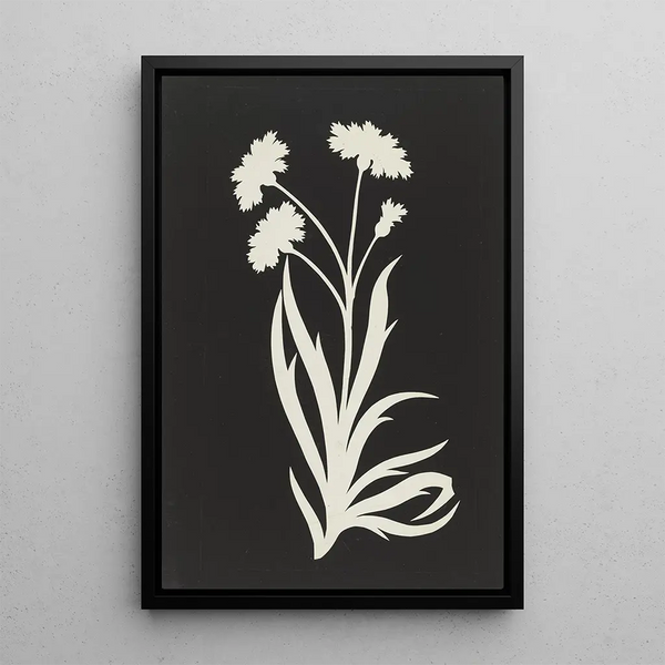 Bluebell Painting - Philipp Otto Runge — framed artwork on a wall
