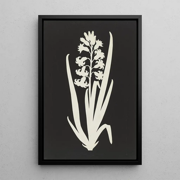 Hyacinth - Philipp Otto Runge — framed artwork on a wall