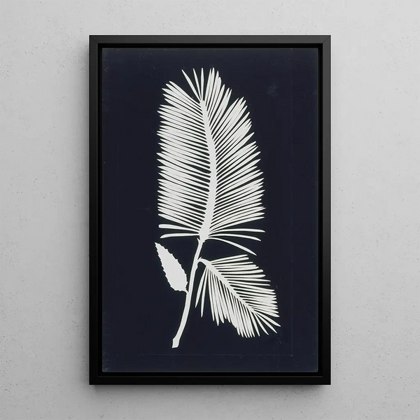 Palm Leaf - Philipp Otto Runge — framed artwork on a wall